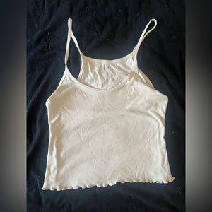 Pacsun tank top with ruffled edges
